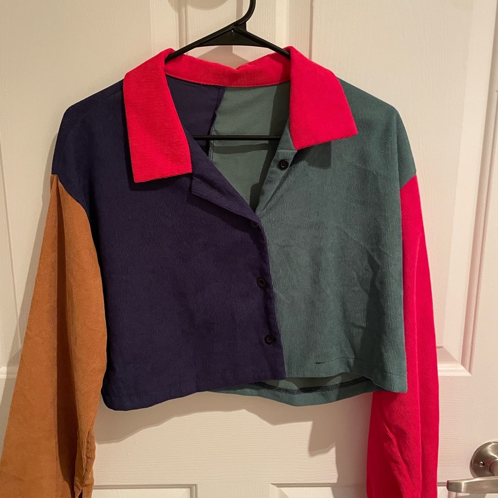 Patchwork cropped top